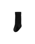 Black sock on a white background