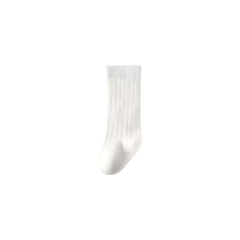 White sock on a white background
