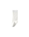 White sock on a white background